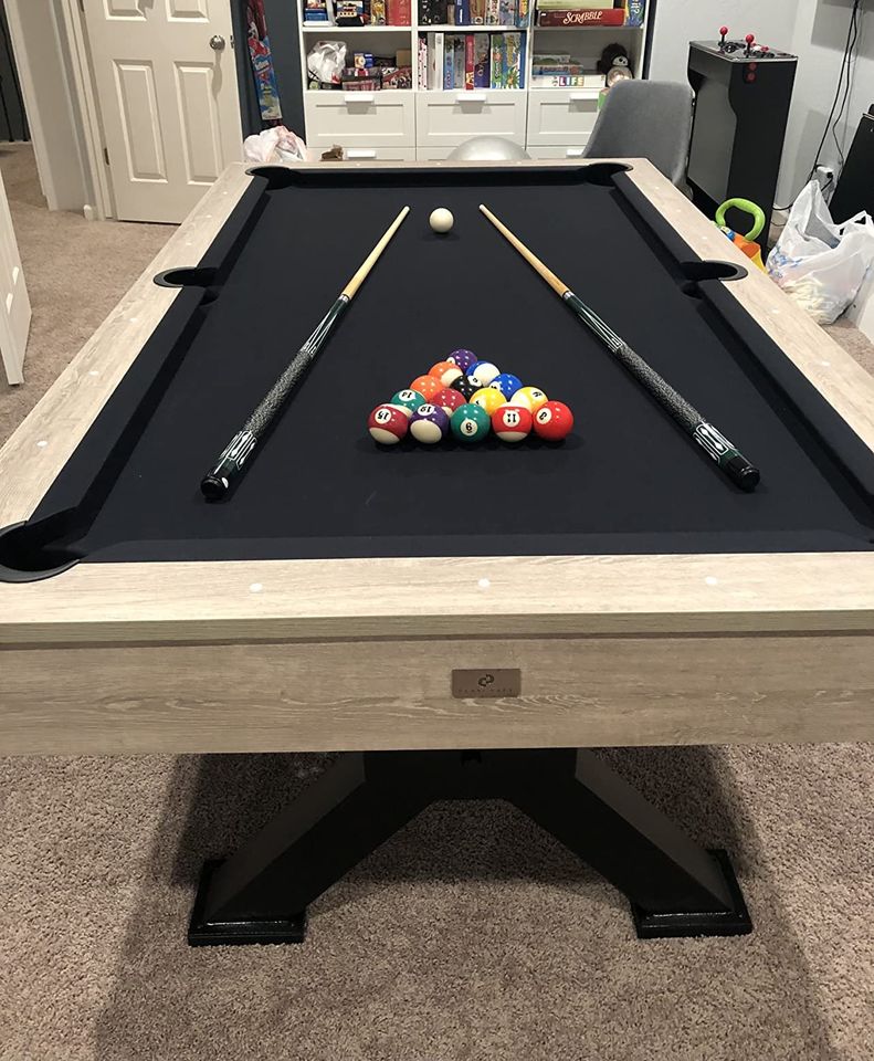 【Sports&Outdoors】Black Canyon 7' Pool Table with Dining Top