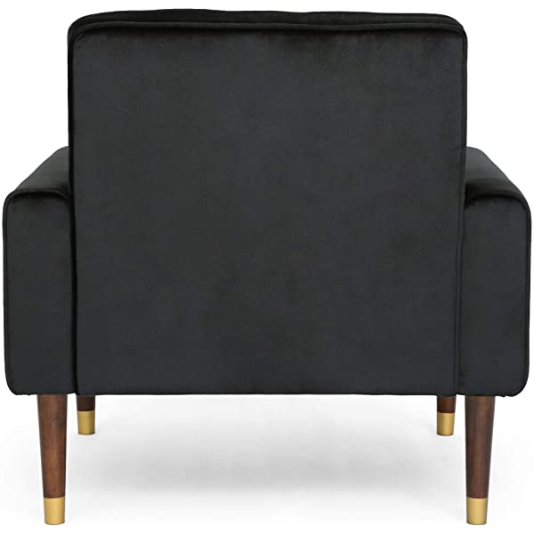 Christopher Knight Home Betsy Velvet Armchair, Modern Glam, Button-Tufted, Waffle Stitching, Raisin