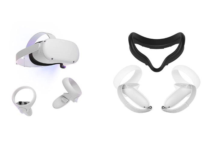 2021 Oculus Quest 2 All-In-One VR Headset 128GB, Touch Controllers,.