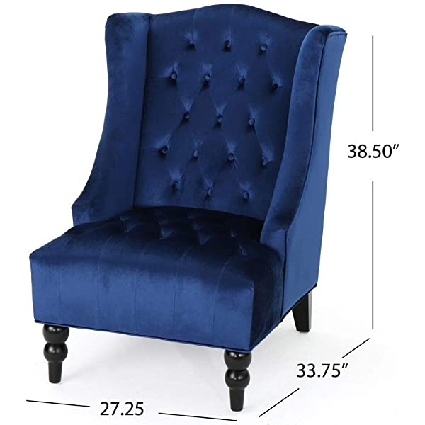 Christopher Knight Home Toddman High-Back Fabric Club Chair, Dark Charcoal