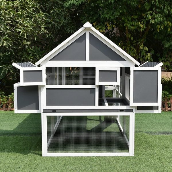 SUPER LARGE OUTDOOR WOODEN CHICKEN COOP/POULTRY CAGE/PET HOUSE