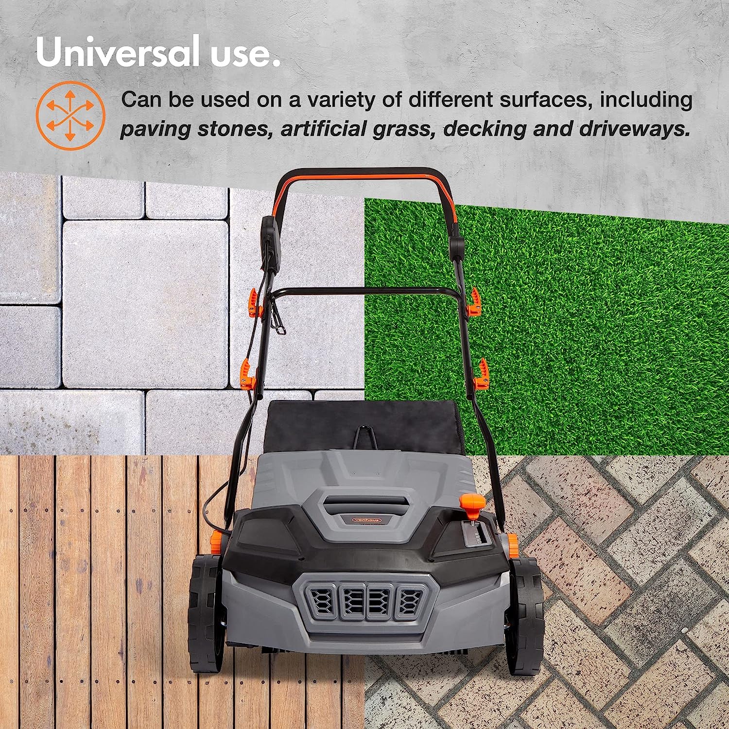 Vonhaus 1800W Artificial Grass Brush