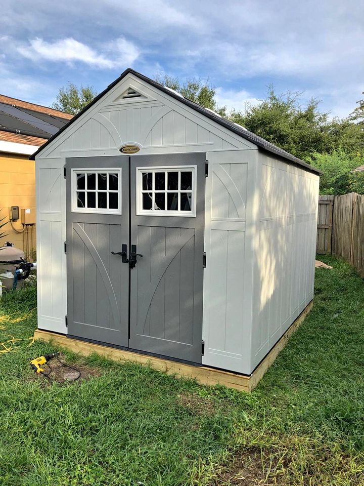 Storage Shed 8' x 10' Heavy Duty Resin Tremont