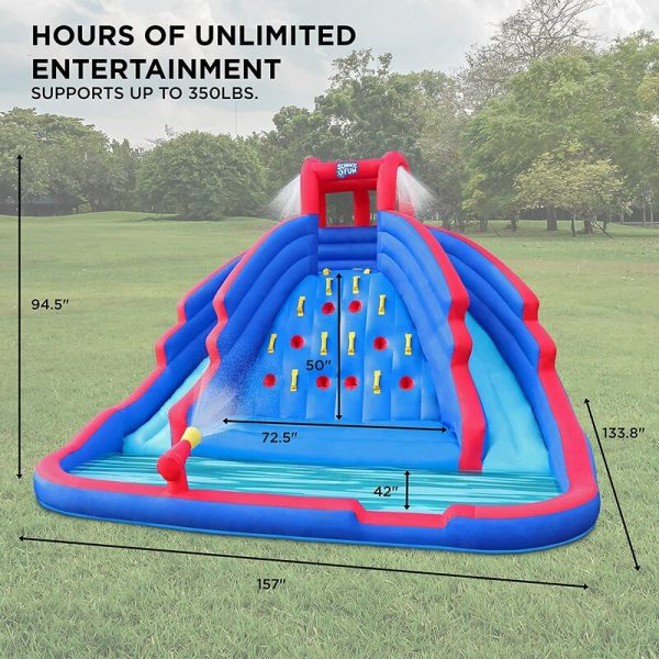 13′ X 13′ Inflatable Water Slide With Air Blower