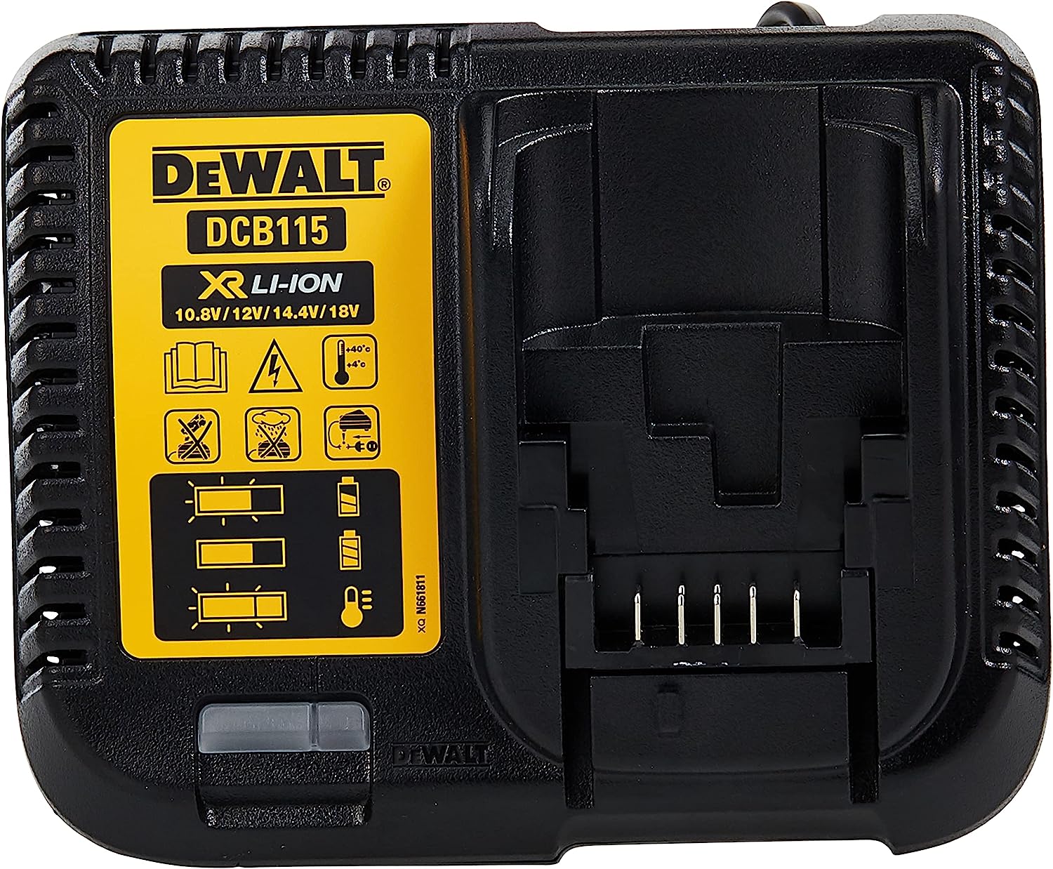 DEWALT DCD796N 18v XR Li-Ion Brushless Compact Combo Hammer + 2 Pack Waitley 18V 5.0A DCB184 Battery + Charger